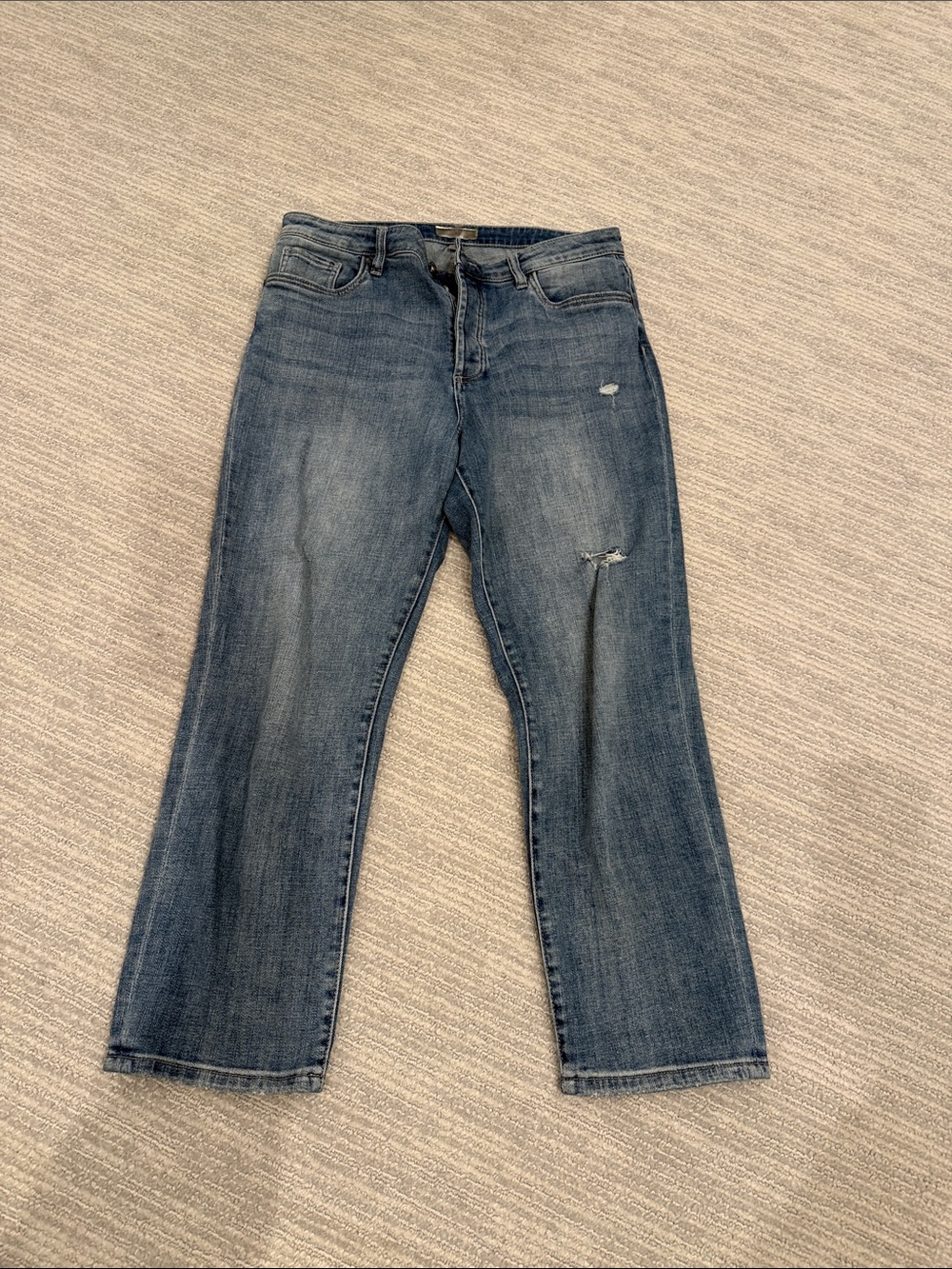 Kut from the Kloth Elizabeth Slouchy Boyfriend Crop Jeans
